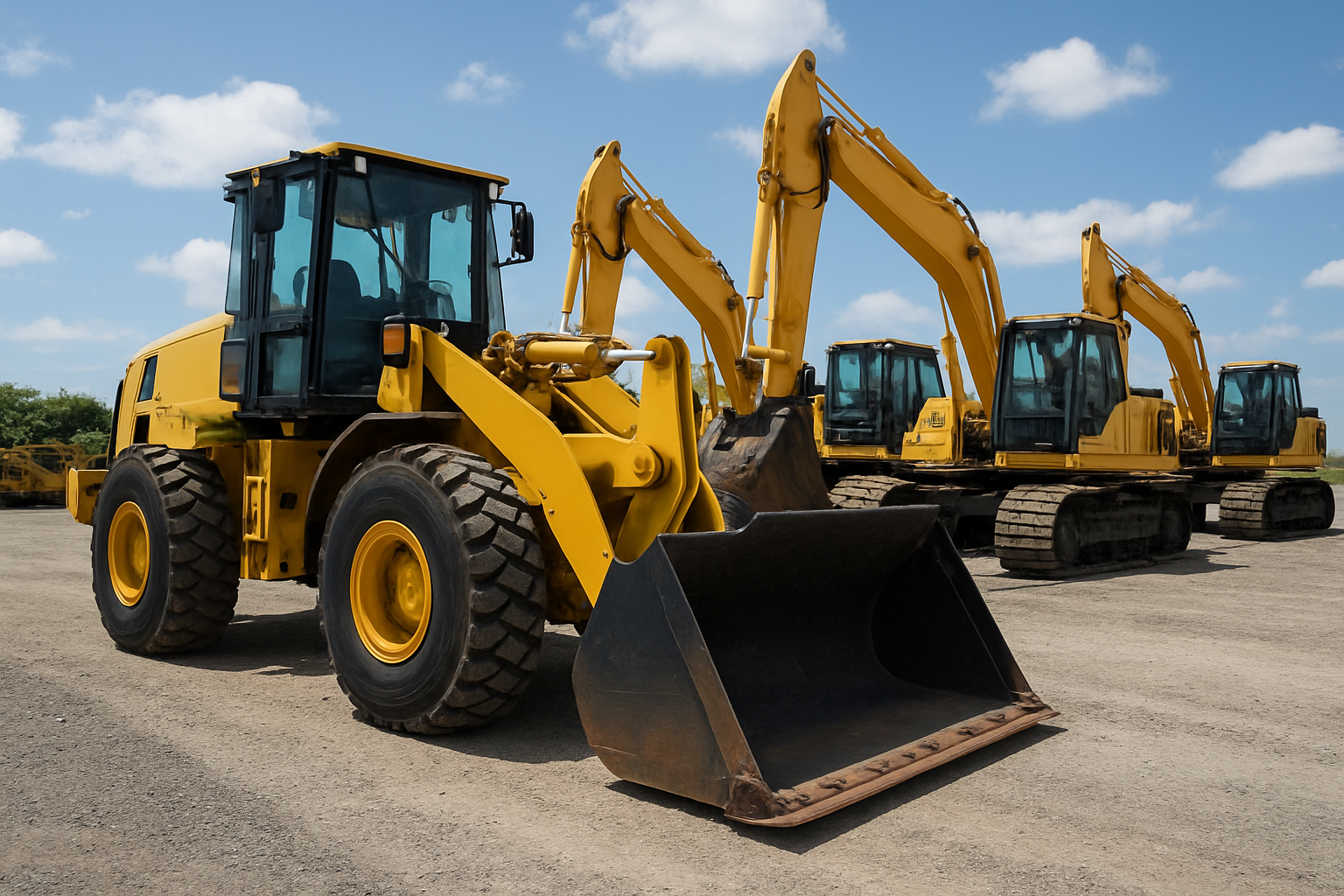 sales of new and used heavy duty equipment. 